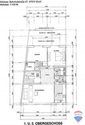 Grundriss 1 und 1 Obergeschoss