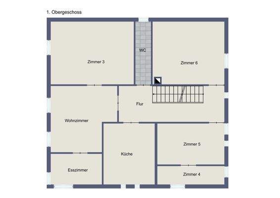 Grundriss-Illustration 1.OG