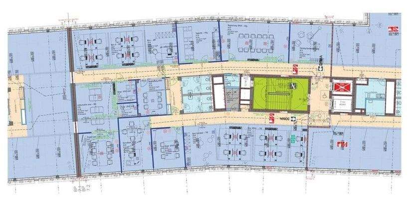 2. OG 530 m² Belegungsplan