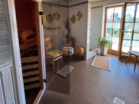 Sauna im Kellergeschoss