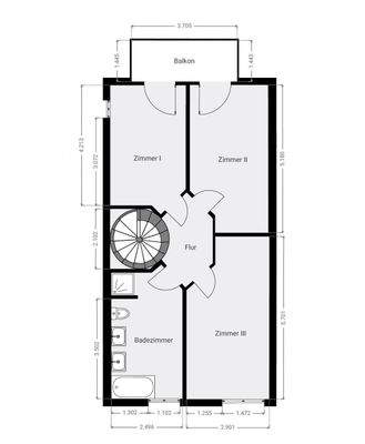 Grundriss Skizze 1.OG