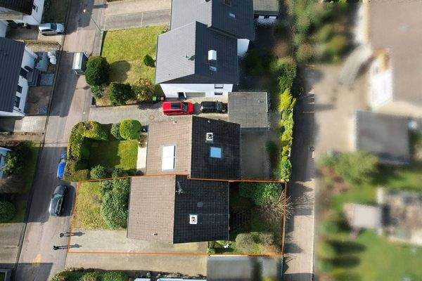 Draufsicht mit Grenzen