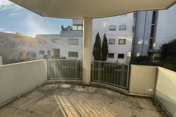 Blick vom Balkon