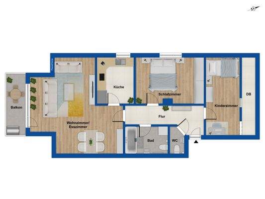 Grundriss Obergeschoss