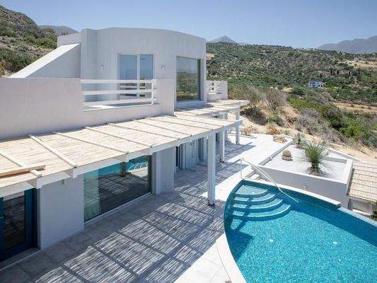 Kreta, Mochlos: Luxuriöse 5-Zimmer-Residenz mit herrlichem Meerblick zu verkaufen