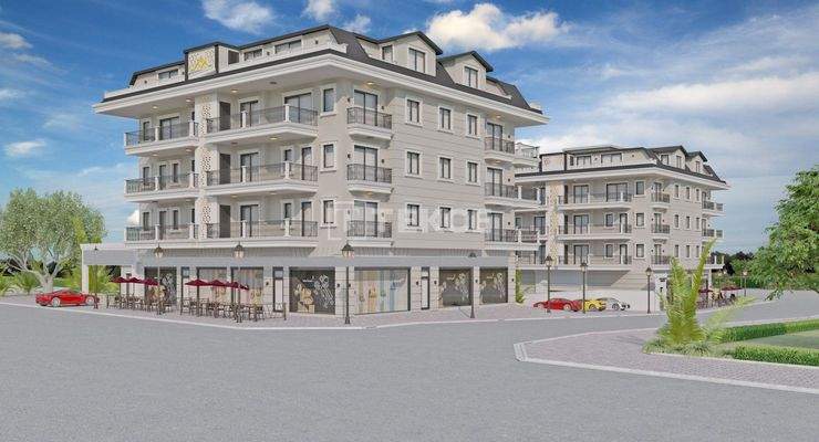 Chic Seaview Flats in a Complex in Alanya