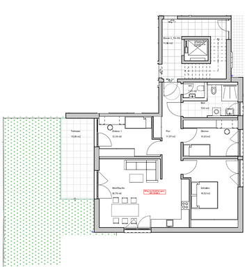 Grundriss - Wohnung 1.3