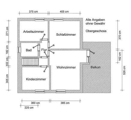Grundriss Obergeschoss