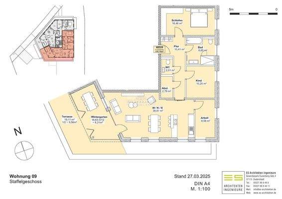 Grundriss Wohnung 9, Sonnenberg 6