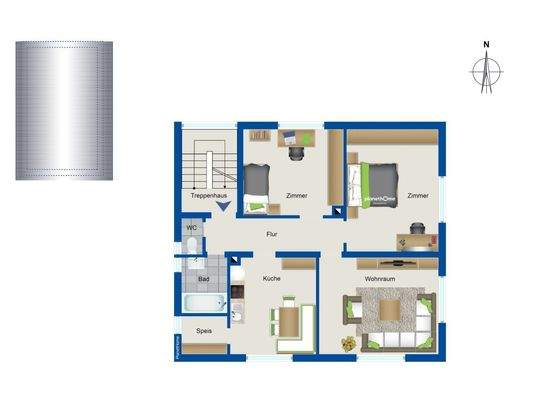 Grundriss Obergeschoss