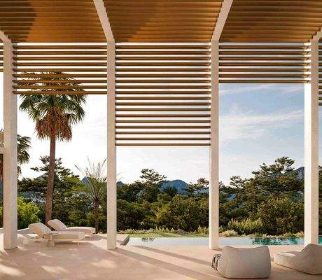 Überdachte Terrasse