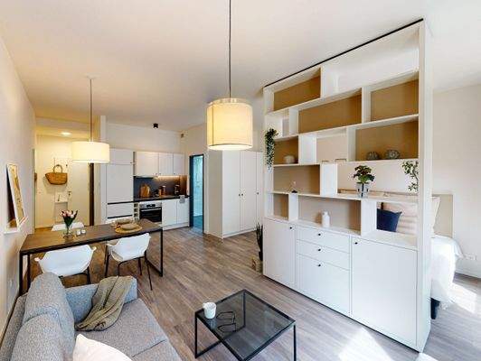 Wohn-, Ess- und Schlafbereich (2