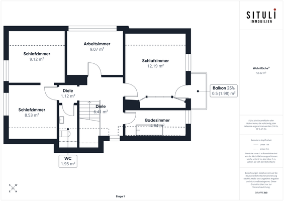 Grundriss Obergeschoss