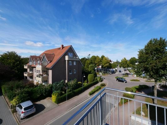 Blick vom Balkon