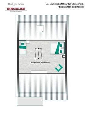 Grundriss Spitzboden