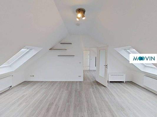 Ansicht IV: Wohn- und Schlafzimmer