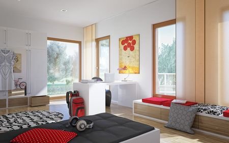 Hausidee_Living_Fertighaus_SOLUTION_230_V4_Kinderzimmer