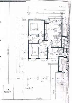 Die Grundrissskizze der Wohnung