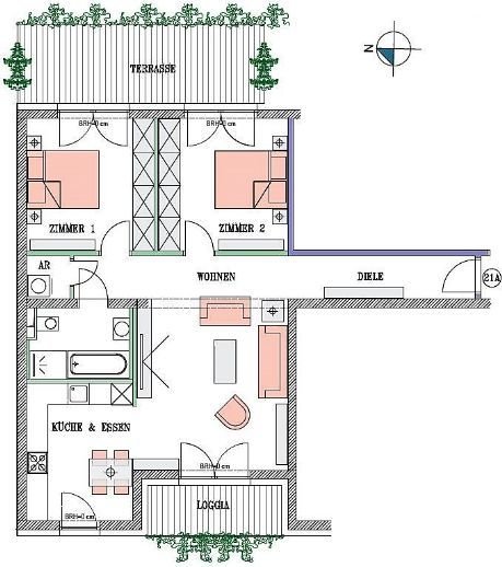 3-Zimmer Eigentumswohnung in Hochparterre