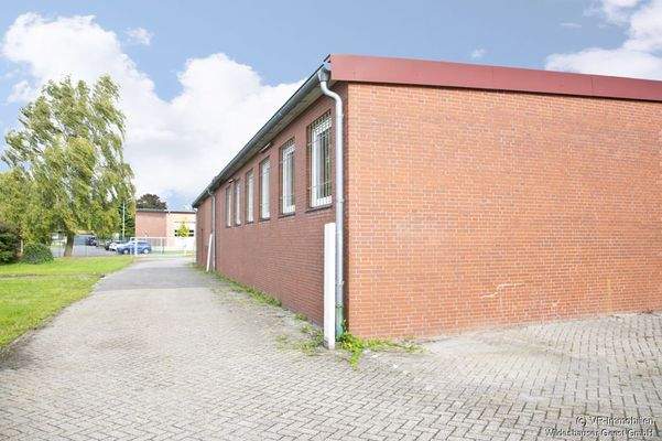 Ansicht südwestliche Traufseite.