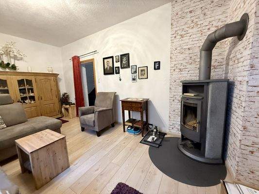 Kaminofen im Wohnzimmer