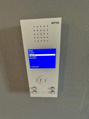 Hochmoderne Ritto Gegensprechanlage mit Touchscreen