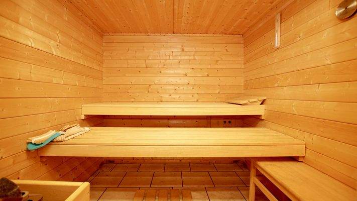 Saunabereich im Keller