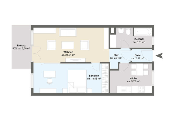 Grundriss - Im Schwarzenbach 15