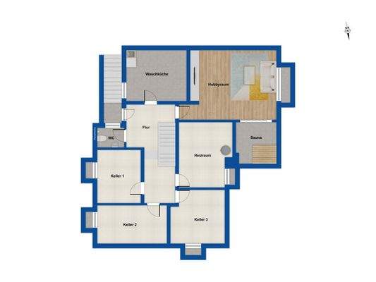 Grundriss - Kellergeschoss