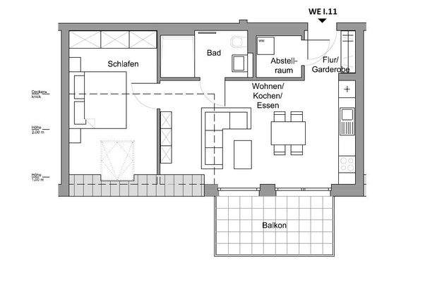 Grundriss WE I.11