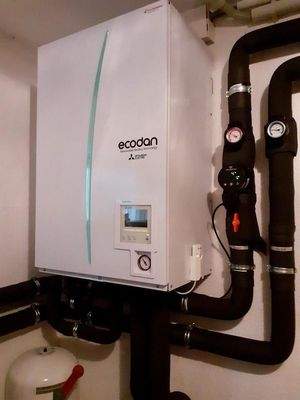 KG Heizungsraum mit Wärmepumpe