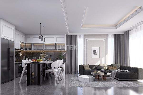 Apartments in Complex with Pool Near the Beach in İskele