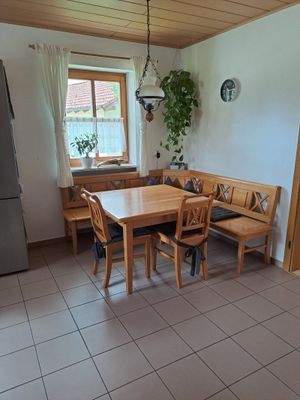 Essecke im Küchenraum