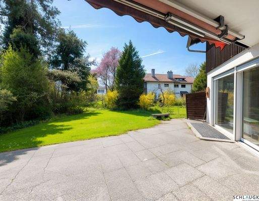 Terrasse mit Garten nach Süden
