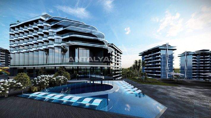 Luxury Apartments in a Complex with Hotel Amenities in Alanya