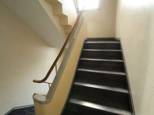 Das gepflegte Treppenhaus