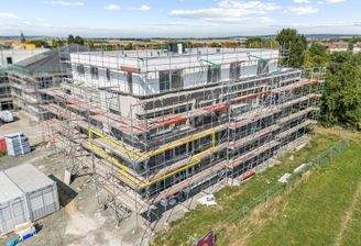 Drohnenansicht Süd/West-Ecke