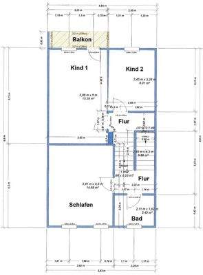 Grundrissplan Obergeschoss