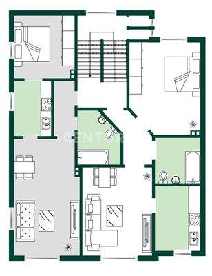 Grundriss Erdgeschoss + 1. OG