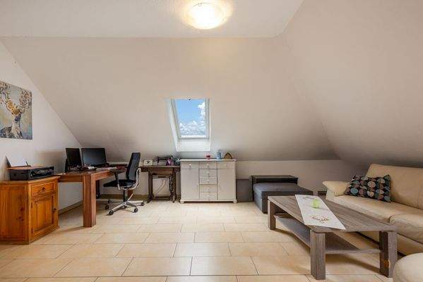 Wohnbereich im Dachgeschoss