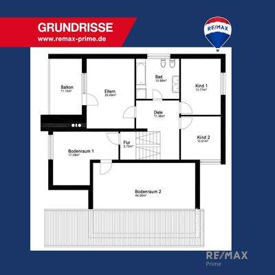 Grundriss Obergeschoß