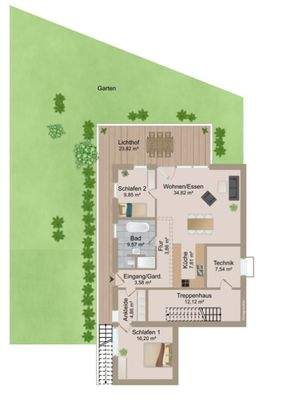 Grundriss UG mit ELW