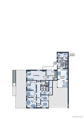 Grundrissskizze EG Rückgebäude