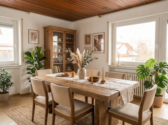 KI generiertes Esszimmer