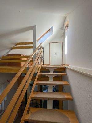 Treppe ins Dachgeschoss