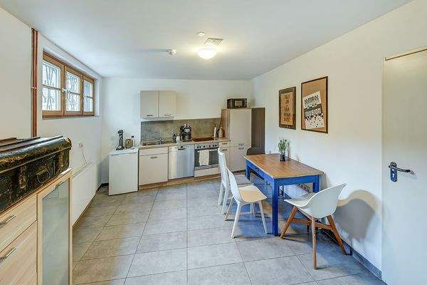 Küche / Aufenthaltsraum des Bürobereichs im Kellergeschoss