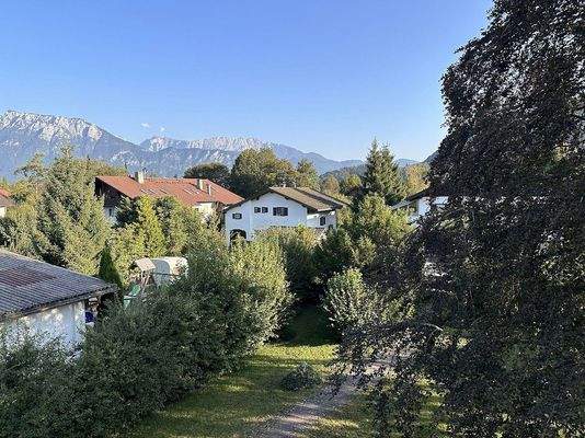 Ausblick von der Dachgeschosswohnung