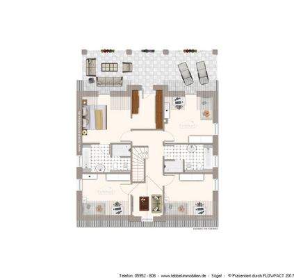 Dachgeschoss - Exposéplan - grobe Skizze