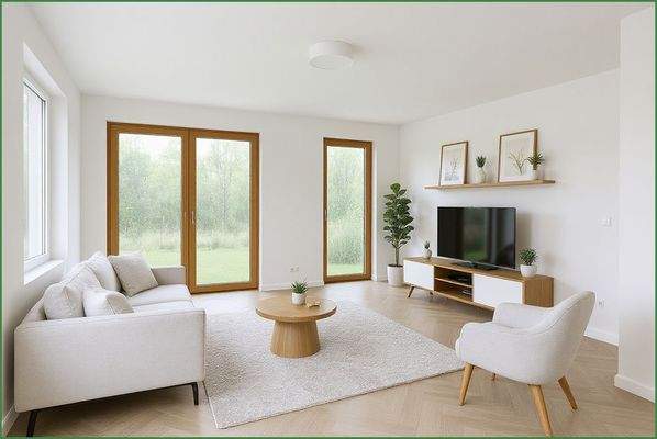 Wohnzimmer visuell-KI generiert