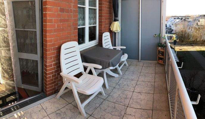 Balkon mit Sitzbereich
